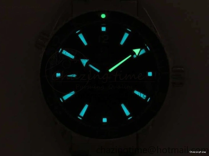 0423 Sleek Planet Ocean Professional Ceramic Bezel 42mm 1:1 MK Best Edition Silver Markers On SS Bracelet A 8085